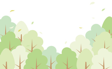 シンプルでかわいい風景のベクターイラスト背景素材