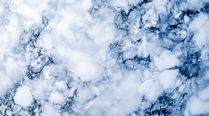 Abstract Blue And White Marble Texture Background