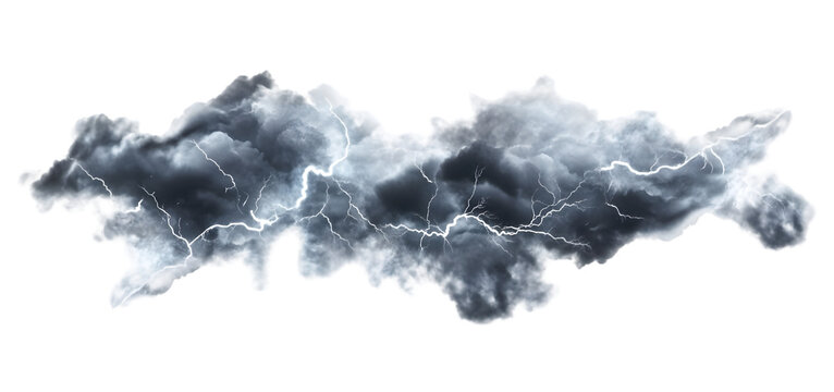 Stormy clouds with lightning