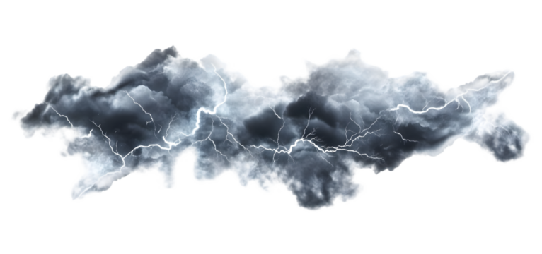 Stormy clouds with lightning