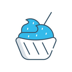 Cupcake vector icon