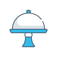 Cake Dom vector icon