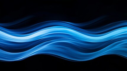 Intricate Abstract Light Trails Creating Dynamic Patterns in Vivid Blue Colors