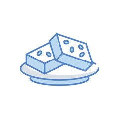 Brownie vector icon