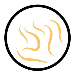 Parasite worm icon illustration 