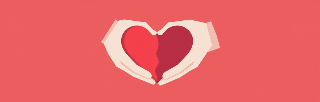 Las Manos Aprietan El Coraz&oacute;n Mostrando Afecto Y Compasi&oacute;n Hacia Alguien O Algo Muy Querido. 00001