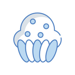 English Muffin vector icon