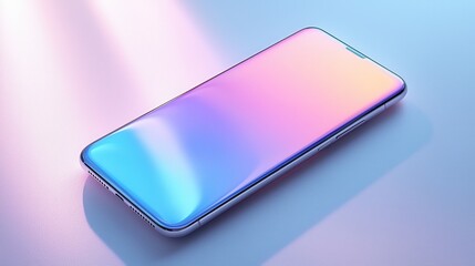Smartphone with a notch-free camera featuring a compact design and advanced technology
