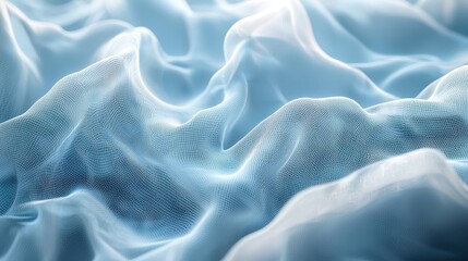 Obraz premium Blue background with wavy lines creating a modern abstract design for creative projects and digital applications