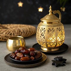 christmas still life with candle and nuts