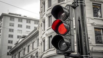 Red Signal Traffic Light Urban Safety Device & Stop Indicator V1