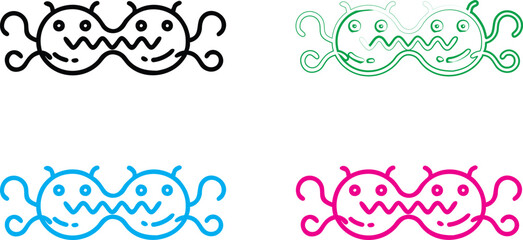 Minimalist line drawings, colorful treadmills, simple geometric shapes, neon outlines, fitness equipment icons, retro-style exercise machines, pop art treadmill designs, 2D vector graphics, vibrant co