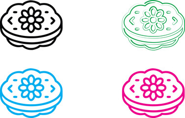 Minimalist line drawings, colorful treadmills, simple geometric shapes, neon outlines, fitness equipment icons, retro-style exercise machines, pop art treadmill designs, 2D vector graphics, vibrant co