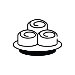 Cinnamon Roll vector icon