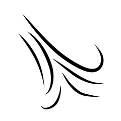 Wind sweep effects illustration 