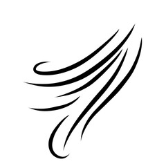 Wind sweep effects illustration 