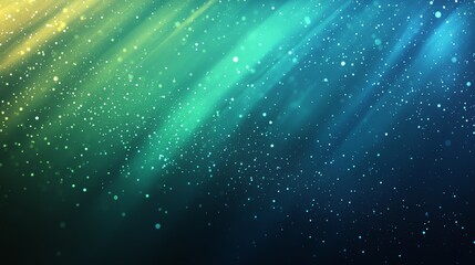 Dark blue to emerald green gradient with lime accents