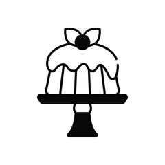 Pudding vector icon