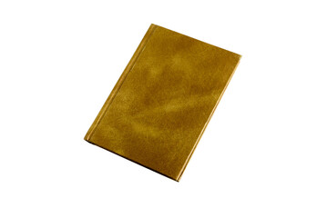 Book in a gold cover.on a transparent background