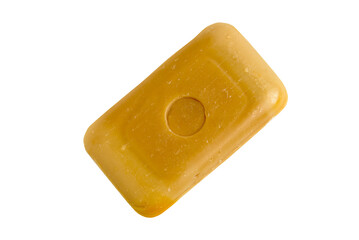 Natural laundry soap on a transparent background for insertion