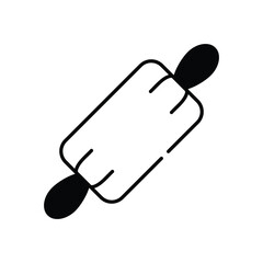 Rolling pin vector icon