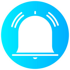 bell vector round glyph icon