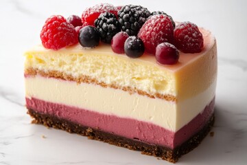 Multi-layered Berry Cheesecake Delight