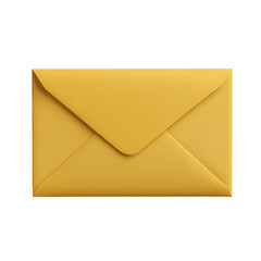 Isolated Simple Yellow Envelope