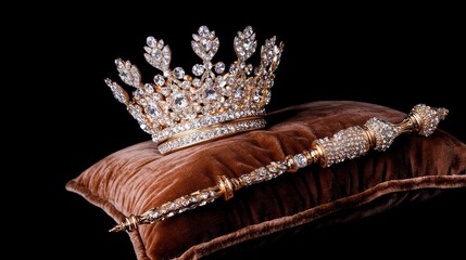 Fototapeta premium Diamond Crown and Bracelet