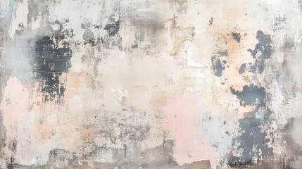 Obraz premium Worn-Out Wooden Surface with Peeling Paint Layers