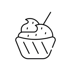 Cupcake vector icon