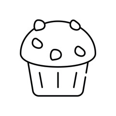 Muffin vector icon