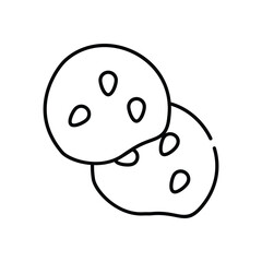 Flatbread vector icon