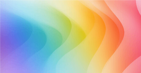 Coloured Blurred Abstract Background, Smooth transitions of iridescent colors, Soft pastel color gradient, Colorful gradient Rainbow Background