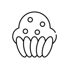 English Muffin vector icon