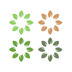 NATURAL ECO BIO PRODUCT BADGE SIGN SYMBOL LOGO VECTOR ISOLATED ON WHITE