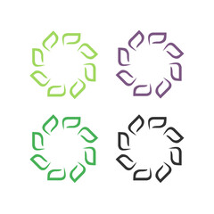 Natural Organic Bio Eco Product Badge Sign Symbol Logo Vector isolated on White