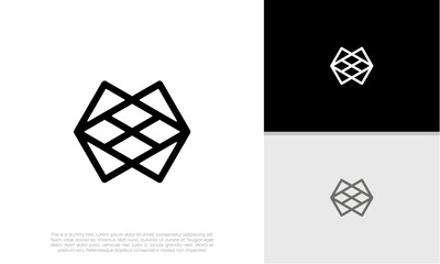 Innovative high tech logo template. Smart computer. machine learning. Technology Logo.	
