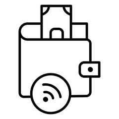 Vector icon digital payment methods, including mobile payments, contactless transactions, online banking, and e-wallets. Perfect for fintech applications, mobile apps, financial dashboards.