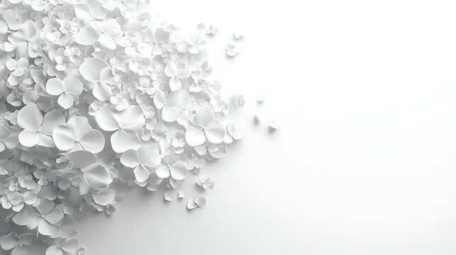 3D render of a white abstract background with a hexagon pattern - Powered by Adobe