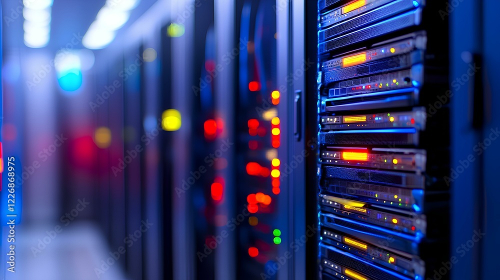 Poster editorial style image of information source management procedures in an enterprise data center