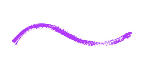 Hand drawn simple arrow drawn with wax crayon, chalk or charcoal. Uneven dry texture for underlining highlighting. Pencil drawn lines, strikethrough, grungy vector isolated on white