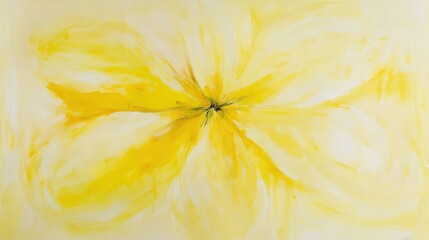 Vibrant Yellow Burst of Color with Soft Edges in Dynamic Artistic Style