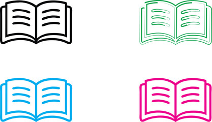 Minimalist avocado icons, colorful outlines, simple geometric shapes, flat design, clean lines, vibrant colors, monochrome illustrations, graphic design elements, vector art style, food symbols, moder