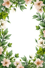 Frame with flowers 6