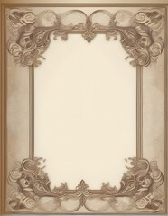 vintage frame with ornament