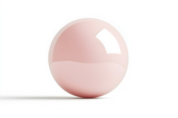 Color glass ball, isolated on a white background	
