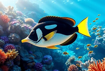 Moorish Idol, the type of fish known as Gill in Finding Nemo.