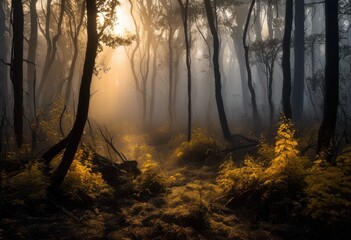 Obraz premium stunning visual transformations nature inspired climate change impact biodiversity, landscape, scenery, ecosystem, conservation, habitat, wildlife, flora