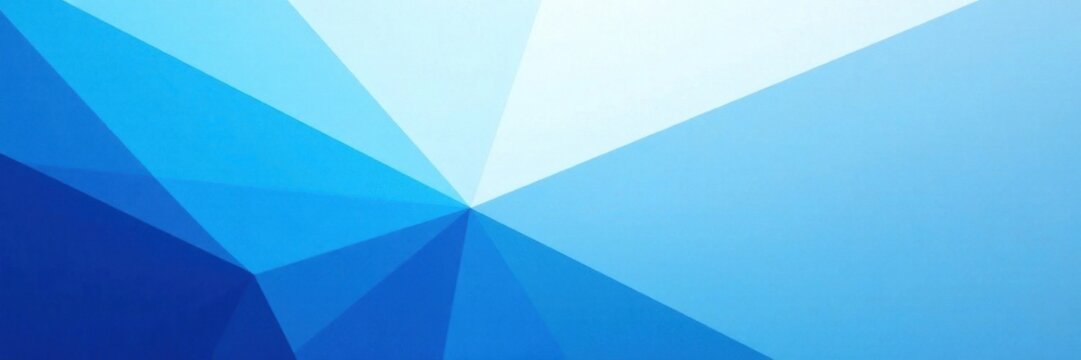 Geometric blue gradient shapes, sharp angles, depth, minimalist, digital art, shape